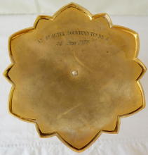 Solid silver gilt antique French Gothic Chalice.